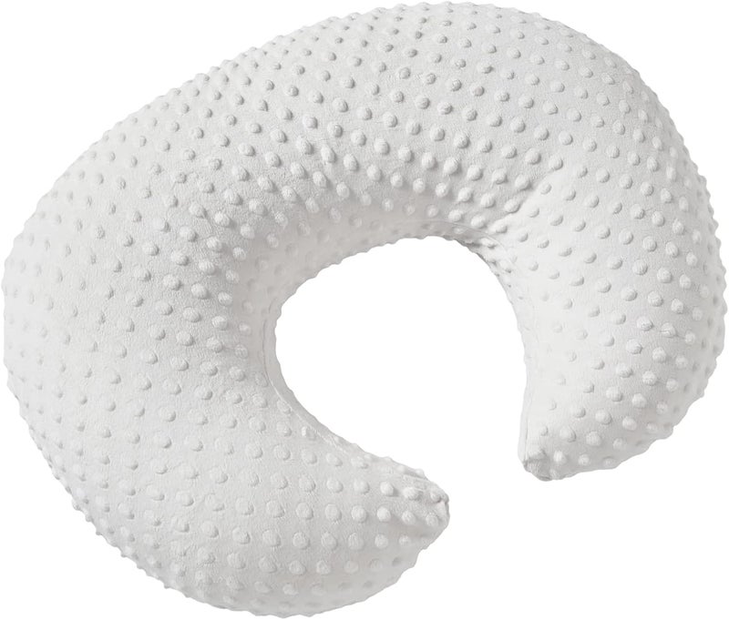 DONOMILO Dots Nursing Pillow Cover, Case Plush Breathable Breastfeeding Pillow Slipcover Fits Nursing Pillow, Super Soft Snug Positioners for Baby Boy Baby Girl (Bright White) - Image 1